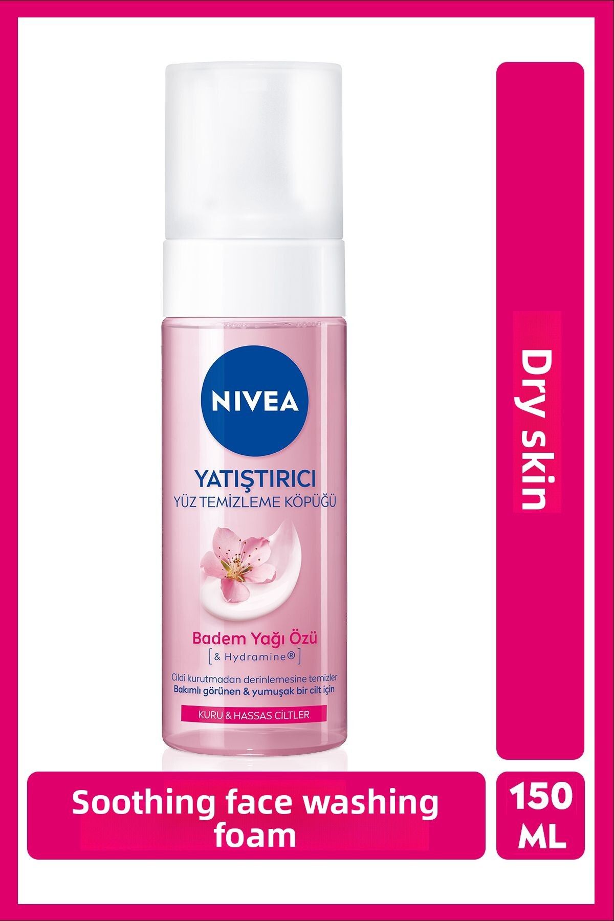 NIVEA-Soothing Face Wash Foam 150ml, Deeply Cleansing, Moisturizing, Sensitive and Dry Skin 1