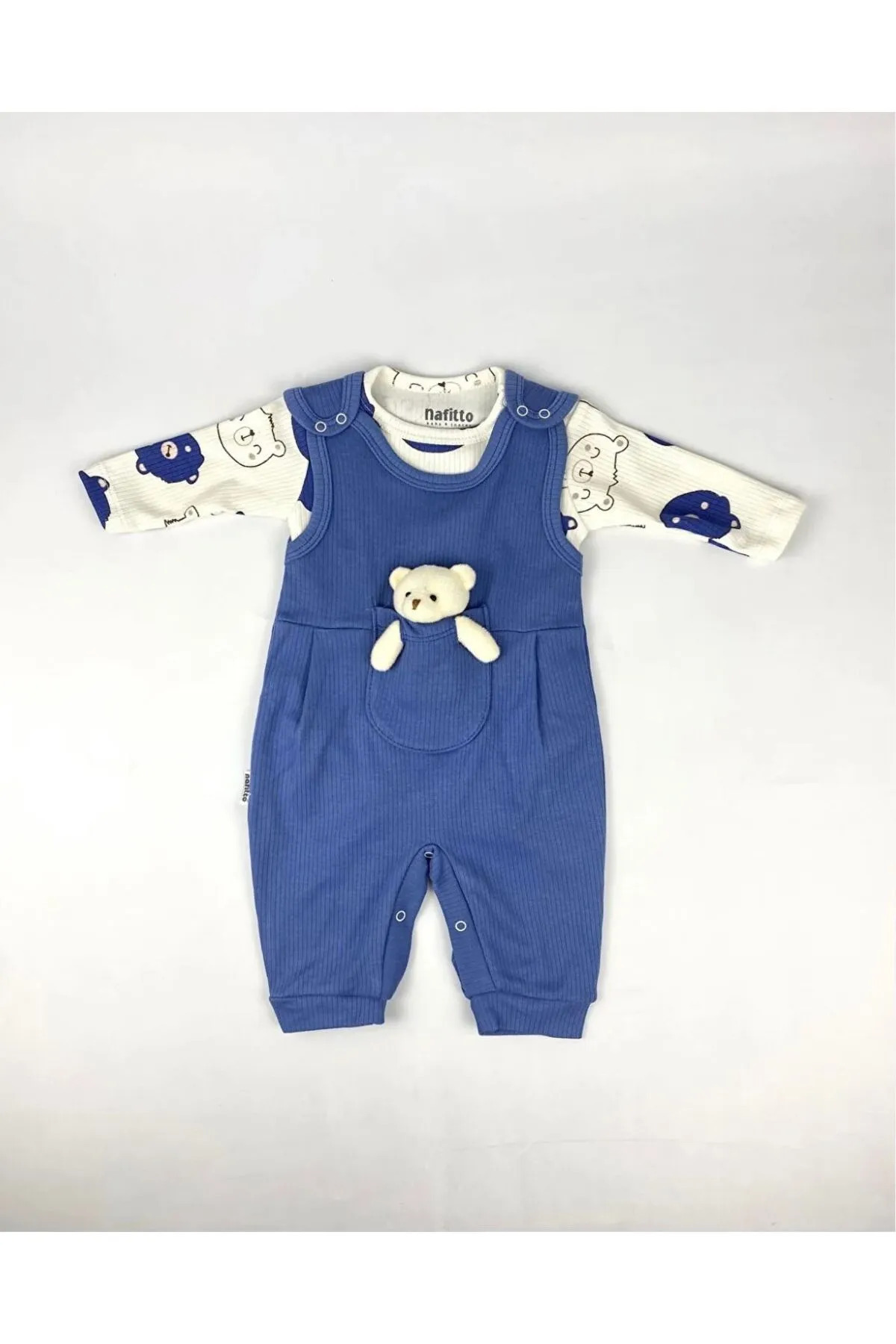 Genel Markalar Oyuncak Ayılı Bebek Tulum - Zıbın ve Tulum – 3-6-9 Ay Bebek Giyim fotoğrafı 4 (önizleme)