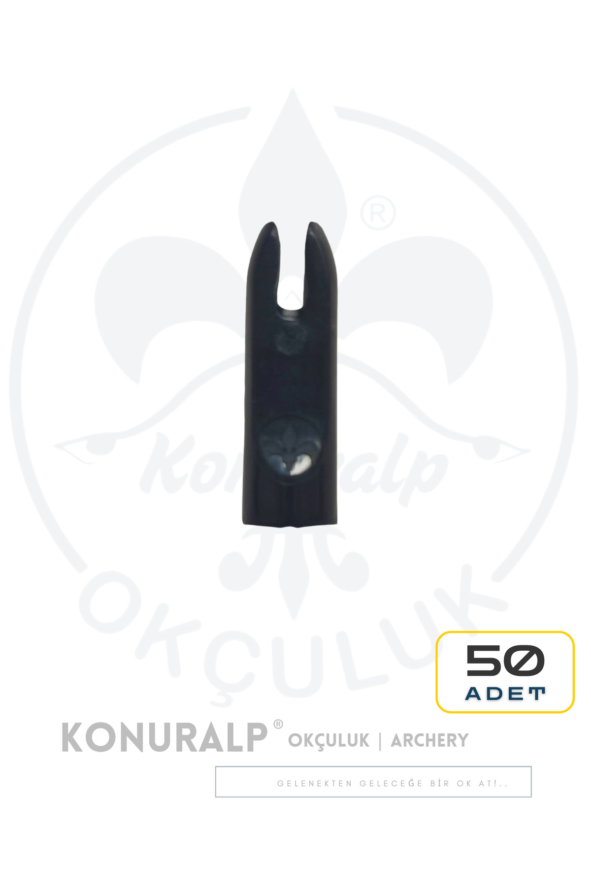 KONURALP OKÇULUK Geleneksel Ok Arkalığı (GEZ) - Siyah - 50 Adet