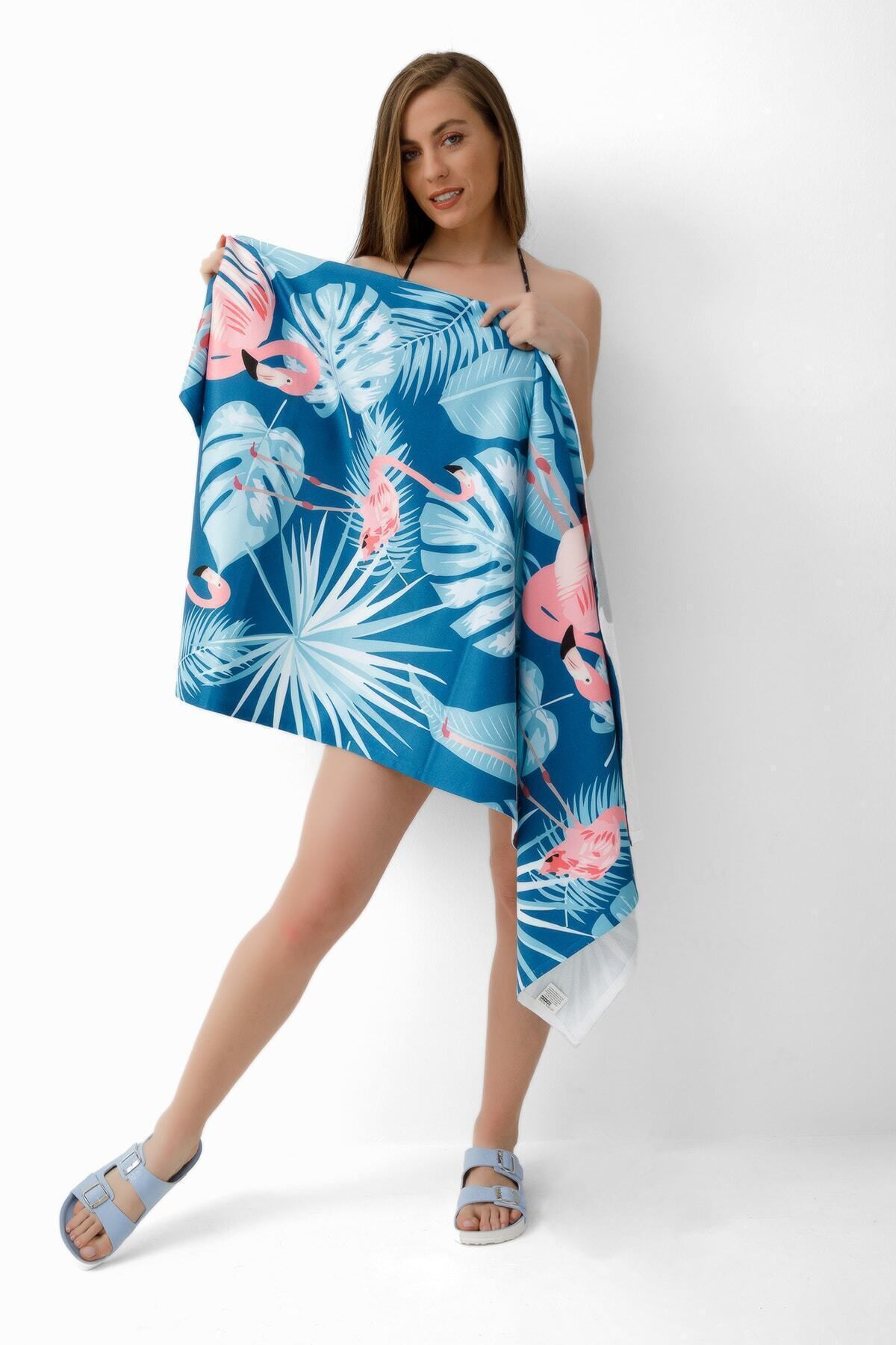 XJIM-Soft Textured Digital Printed 100% Cotton Unisex Beach Towel 75X150 Quick Dry Sea Towel 3