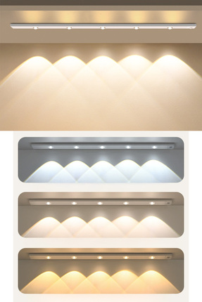 Neovista 60 Cm Beyaz 4w Slim Led Kabin Armatürü Hareket Sensörlü Dekoratif Ge...