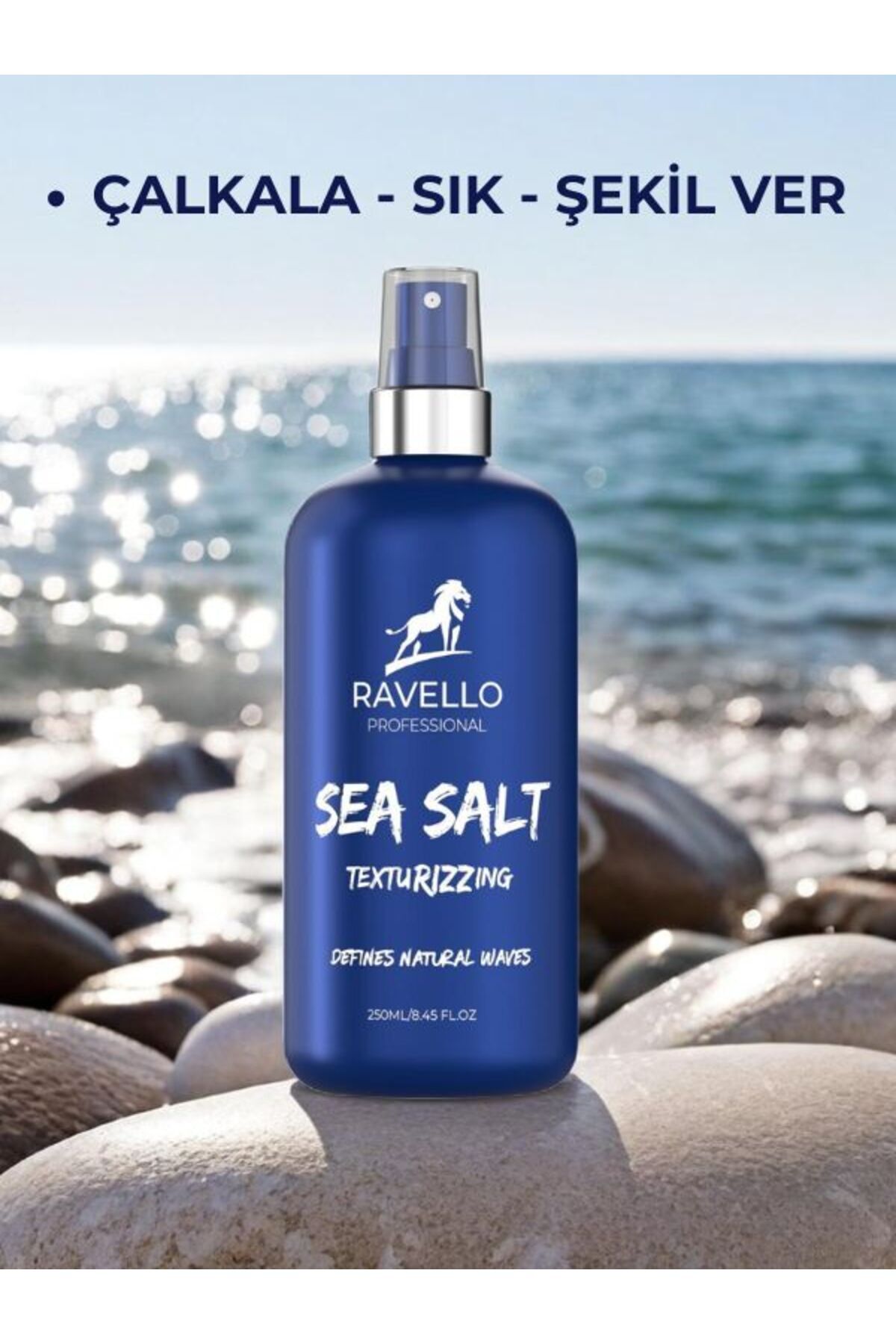 اسپری نمکی حالت دهنده و حجم دهنده موی موج دار طبیعی مردانه با نمک دریایی - 250 میلی لیتر — seasalt1 — تصویر 2 از 5