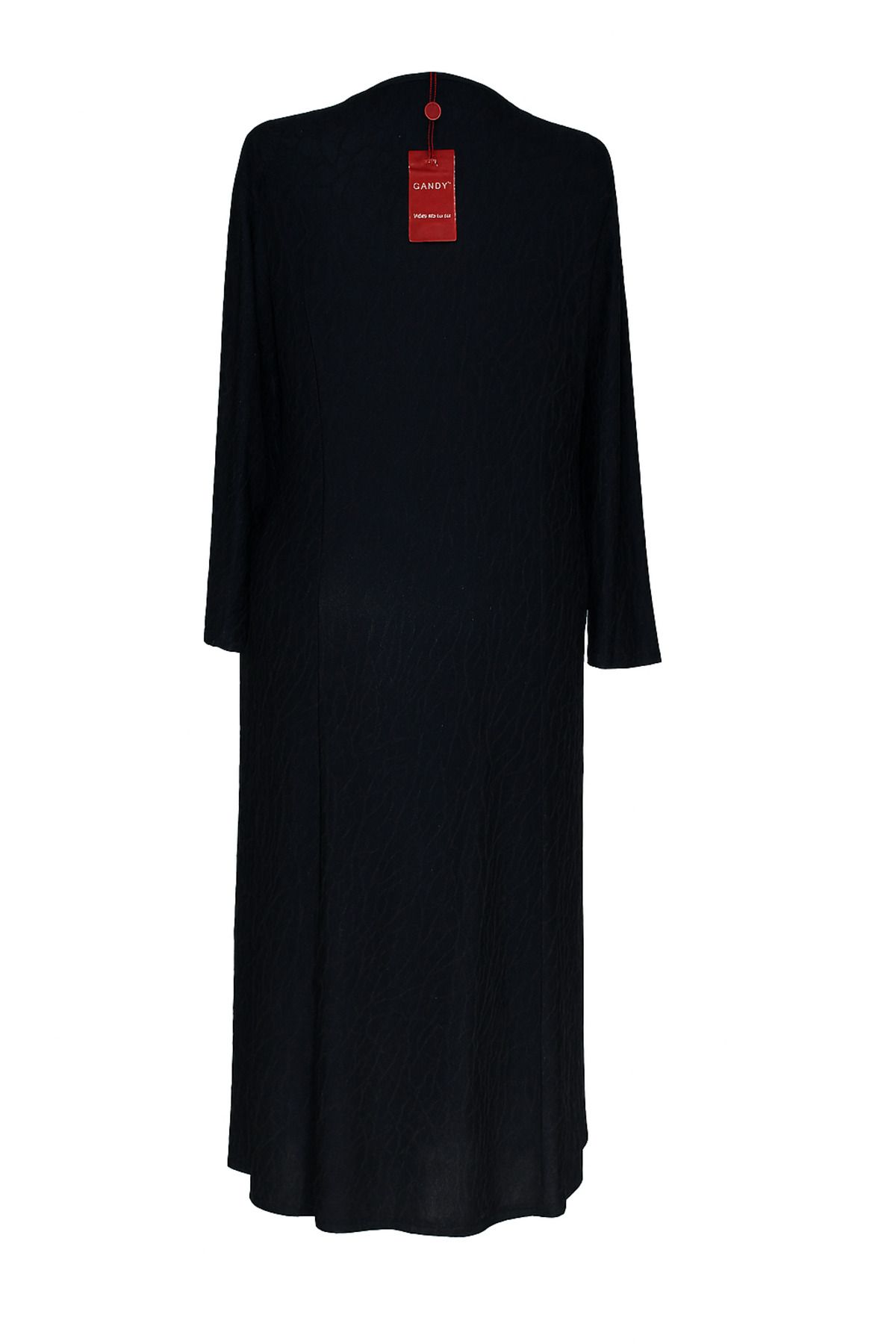 HESNA-Μπλε Navy Plus Size Μοτίβο Άνετο Μητρικό Φόρεμα με Πέτο 6