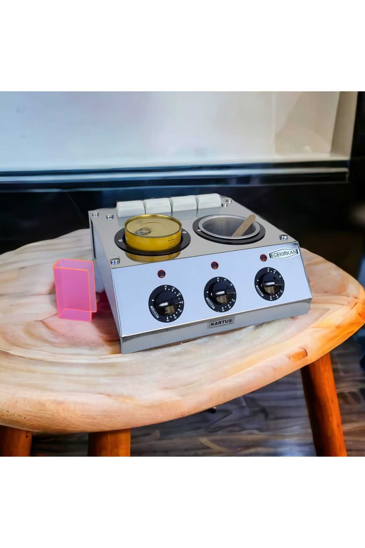 4 2 Ağda Makinesi Seti - Kartuş, Konserve, Boncuk Ve Kalıp Ağda Isıtıcı | S506 — تصویر 4 از 6