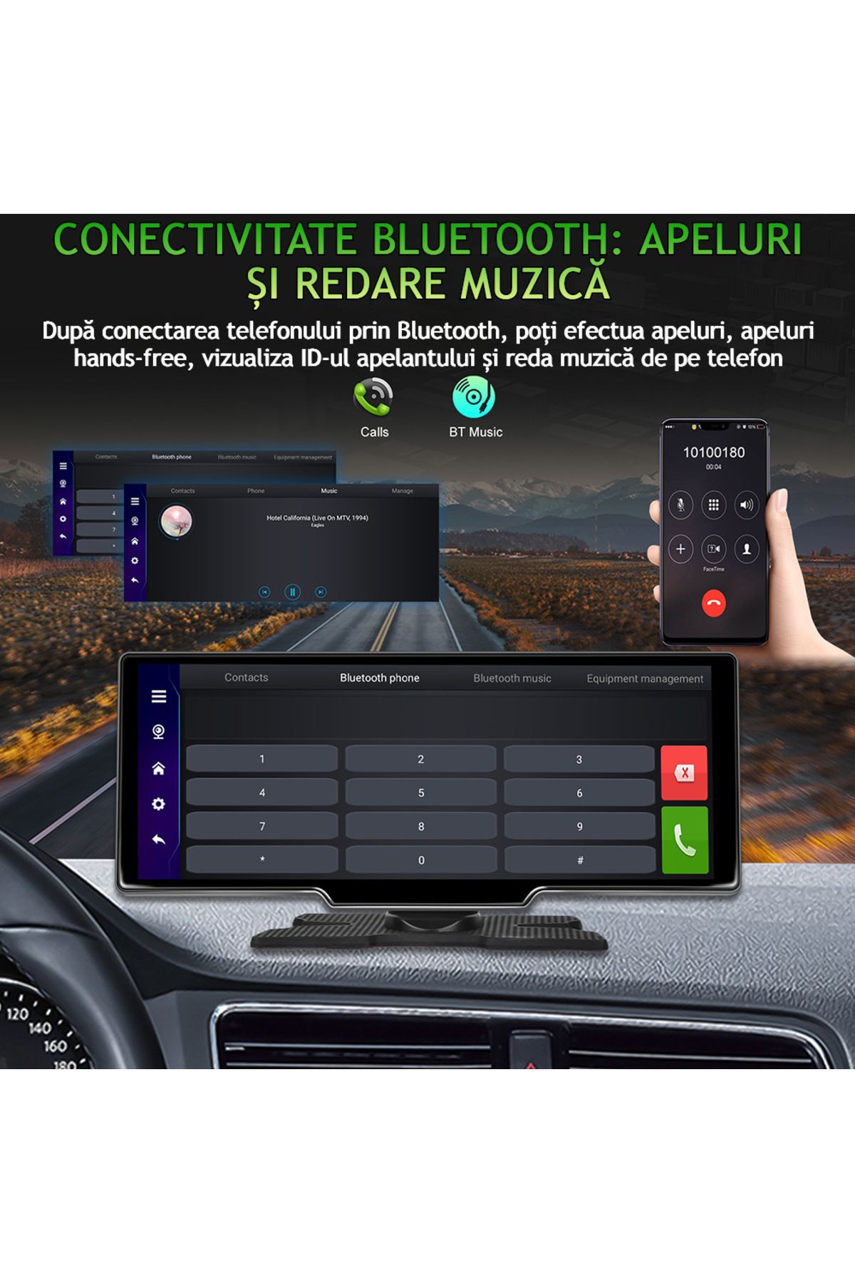 VENTLEX-Universal Car Navigation, 10.26 In Touch Screen, Wifi Carplay/Android Auto, 4k Front/Rear Camera 7
