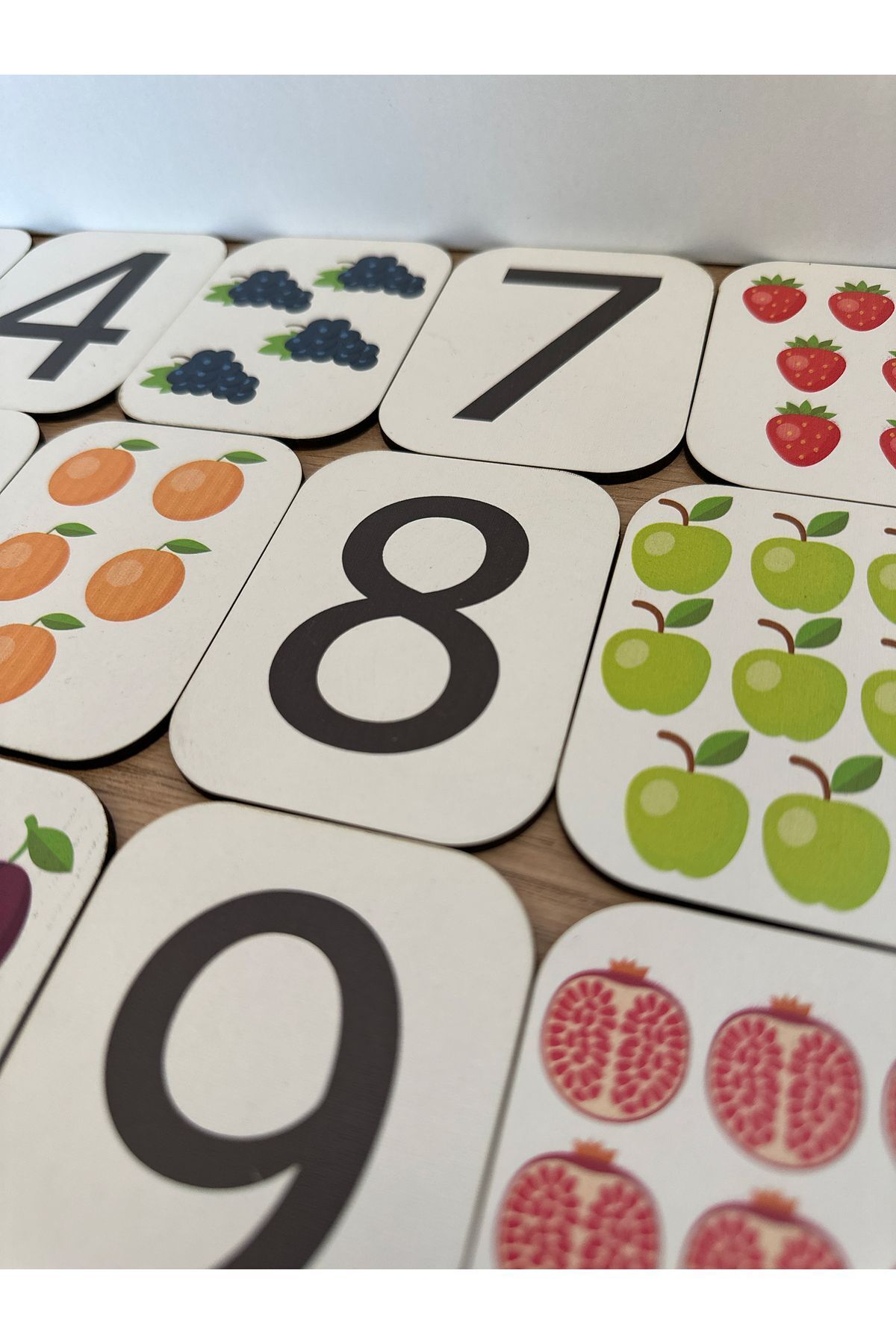 Bellacasa Rakam Eşleme Kartı, Eğitici Oyuncak, Montessori Eğitim Oyuncak, Motor Zeka Oyuncak, Matematik, Sayı fotoğrafı 5 (önizleme)