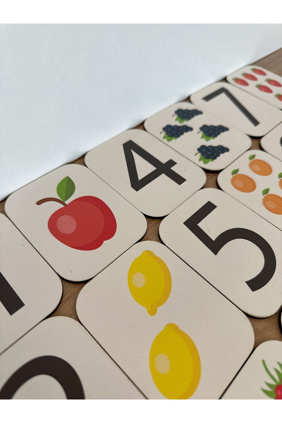 Bellacasa Rakam Eşleme Kartı, Eğitici Oyuncak, Montessori Eğitim Oyuncak, Motor Zeka Oyuncak, Matematik, Sayı fotoğrafı 4 (önizleme)