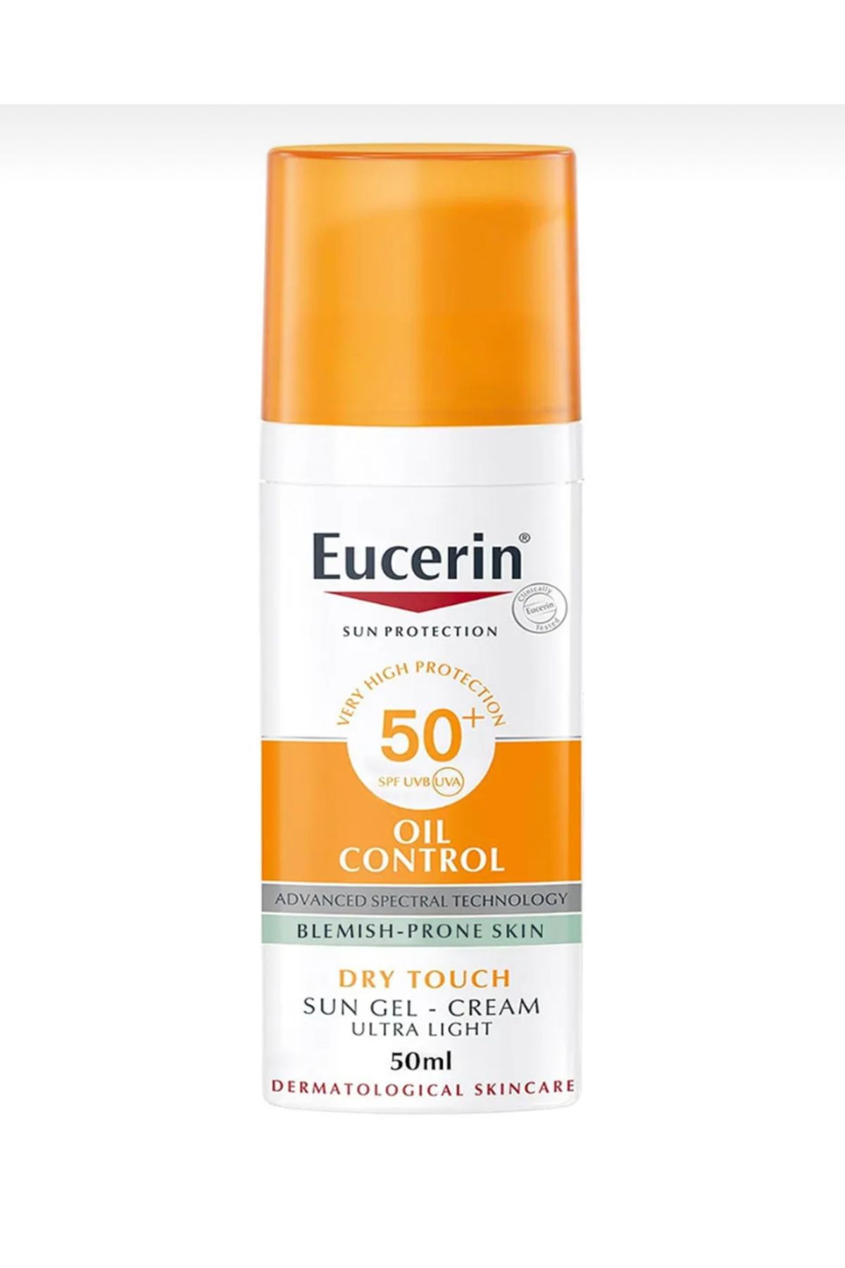 Eucerin جل كريم الحماية من الشمس للبشرة الدهنية SPF 50+ من يوسيرين 50ملEucerin