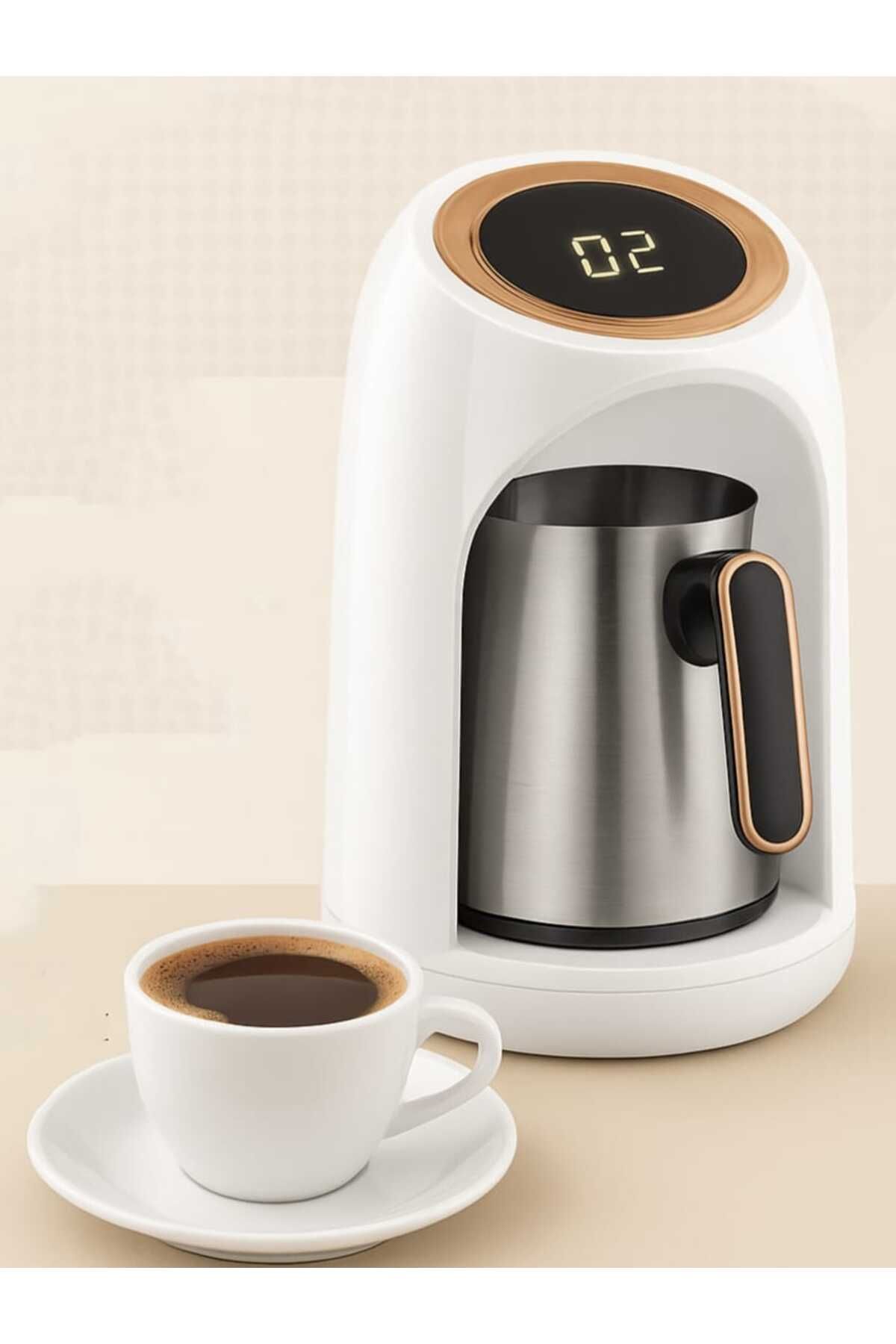 Generic-3 in 1 Turkish Coffee Maker White – Electric Coffee, Milk & Water Warmer with Fast, Safe Brewing 2