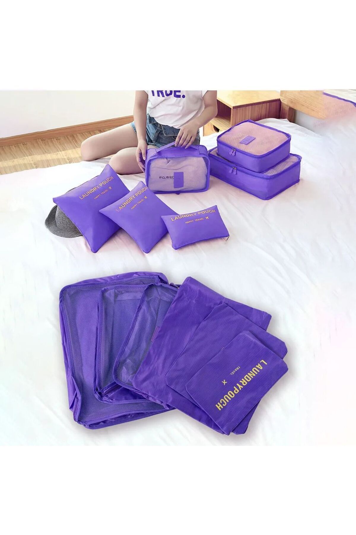 miraza-Set of 6 Travel Organizers, Ideal for Suitcases, Trolleys, Different Sizes 1