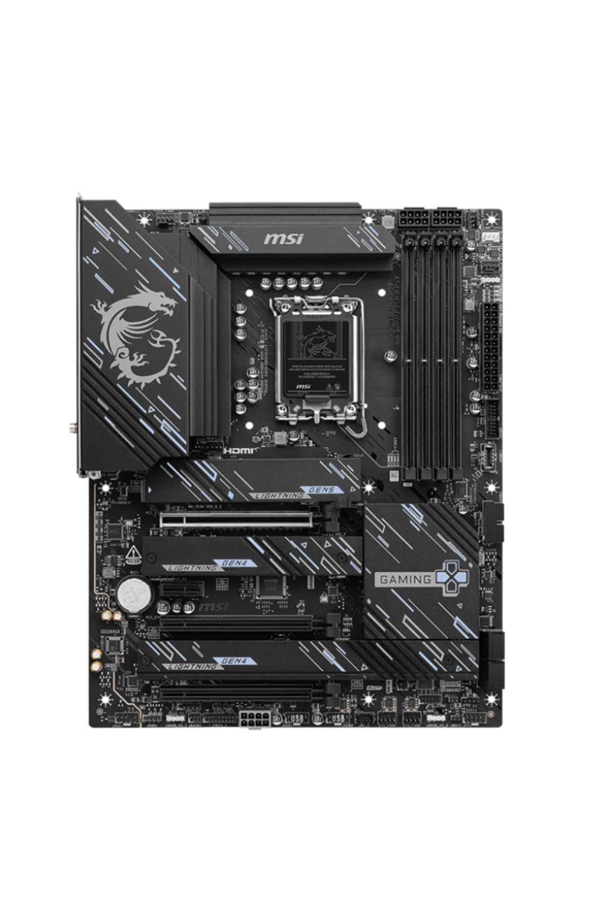 MSI-Placa de baza MSI Z890 GAMING PLUS WIFI, DDR5, ATX, LGA 1851, Intel Z890 1