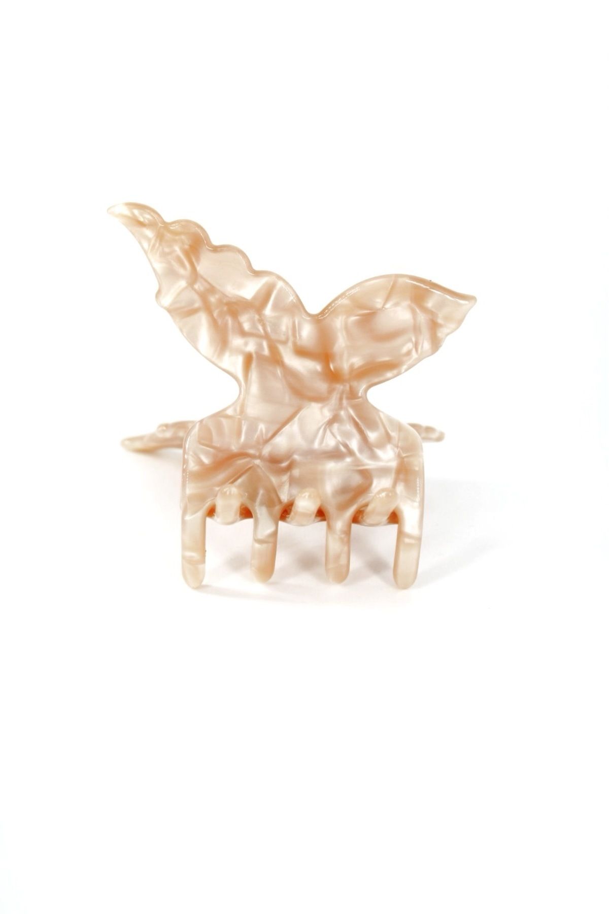 Roberta Lorenz-Agrafă de păr cu design personalizat pentru femei, cu design fluture, material os, 6 cm 2