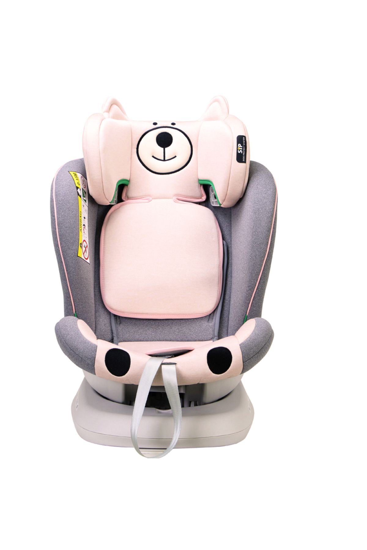 BUF BOOF-Scaun auto TWT Plus iSize Buf Boof UrsPink isofix Rotativ 360 Pozitie Somn Top Tether 40-150 cm 7