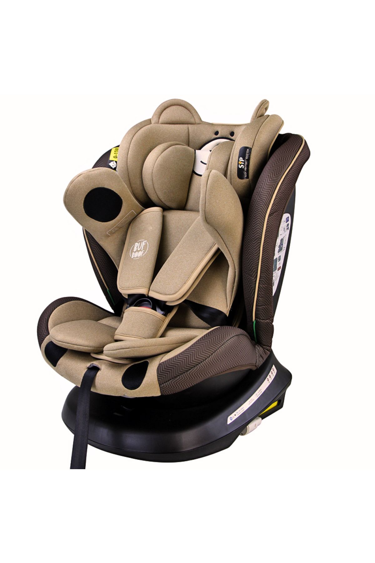 BUF BOOF-Scaun auto TWT Plus iSize Buf Boof UrsCoffee isofix Rotativ 360 Pozitie Somn Top Tether 40-150 cm 5