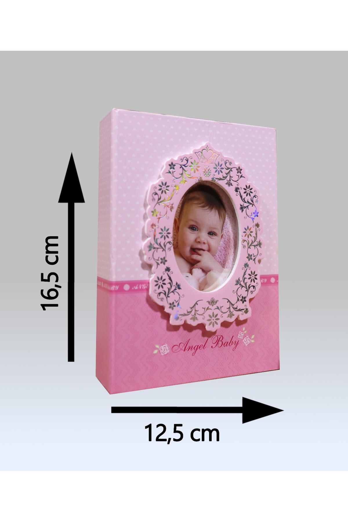 NRCN 10x15cm 100’lük Pencereli Bebek Fotoğraf Albümü Pembe fotoğrafı 5 (önizleme)