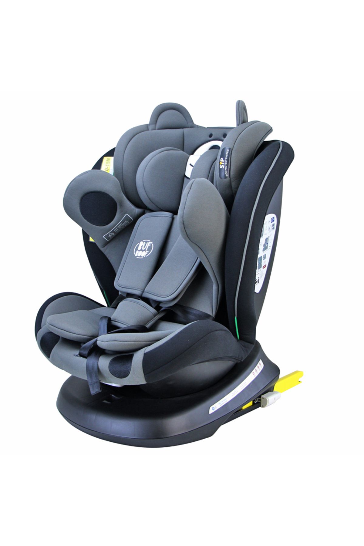 BUF BOOF-Scaun auto TWT Plus iSize Buf Boof UrsBlack isofix Rotativ 360 Pozitie Somn Top Tether 40-150 cm 8