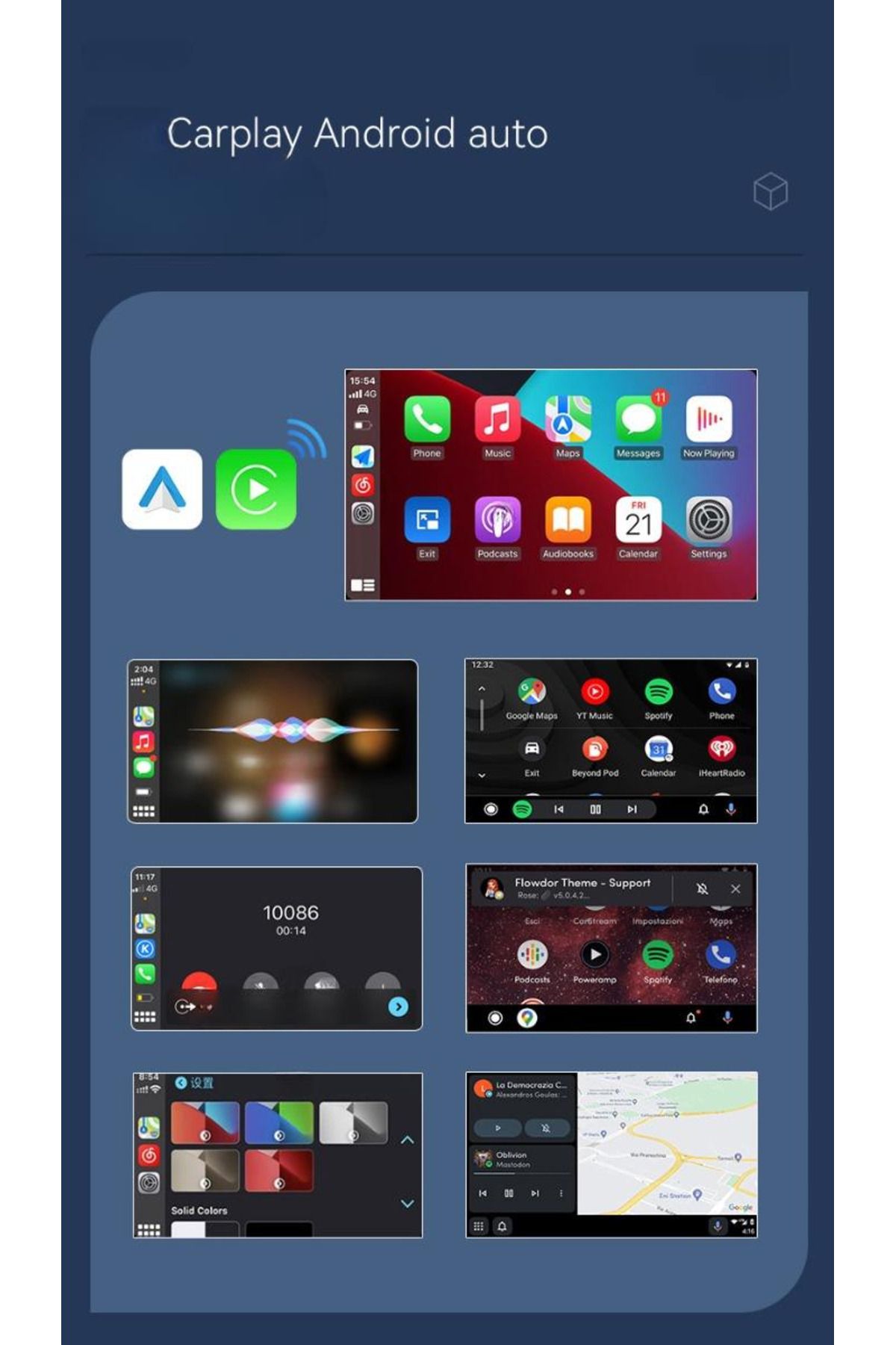 zyteq-Adaptor wireless CarPlay & Android Auto ZYTEQ® 2-în-1, Plug-and-Play, WiFi 5GHz, BT, compact, negru 6