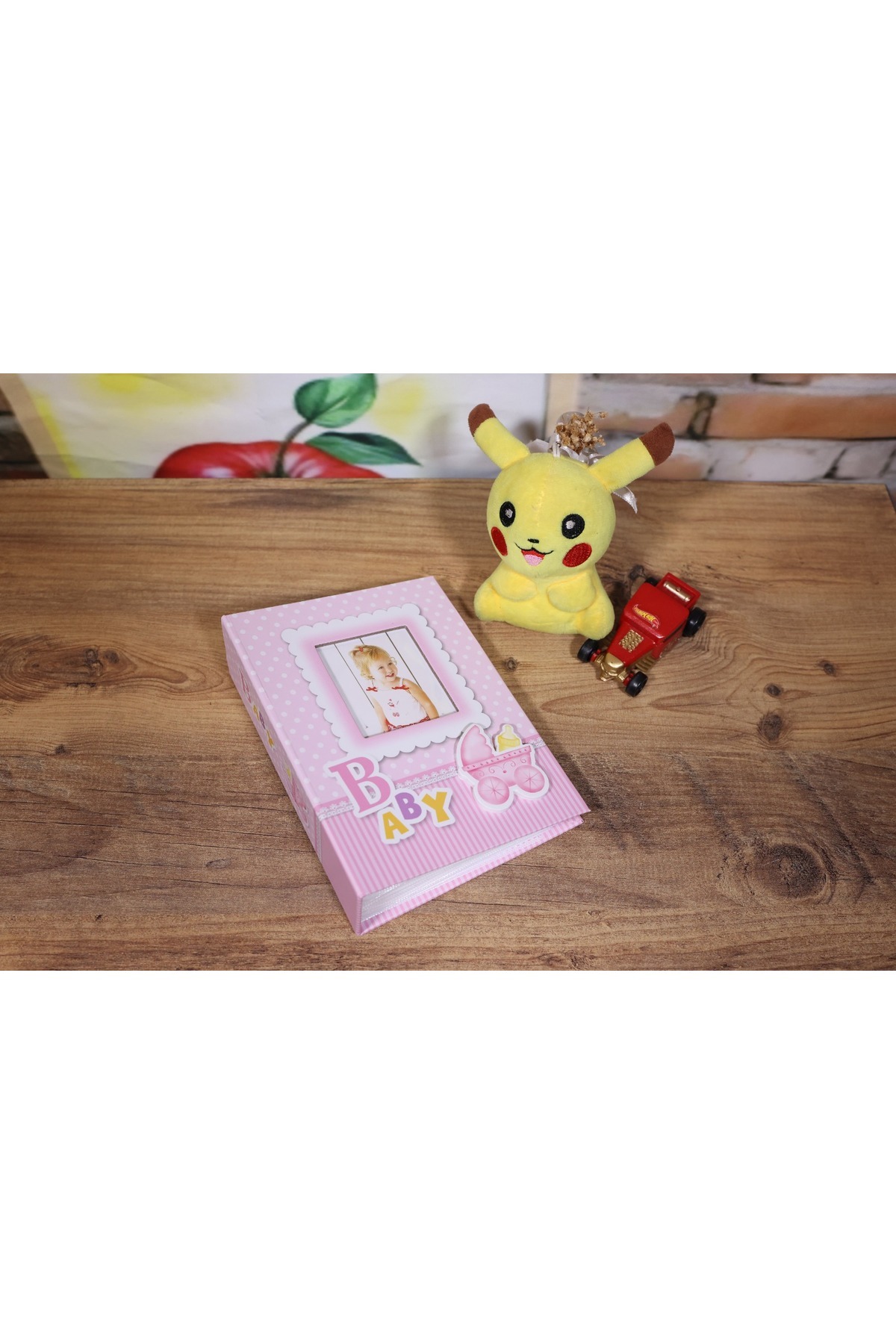 NRCN 10x15cm 100’lük Pencereli Bebek Fotoğraf Albümü Pembe fotoğrafı 2 (önizleme)