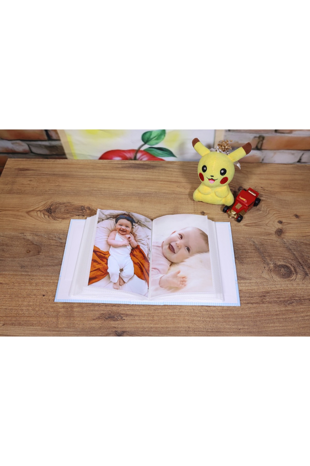 NRCN 10x15cm 100’lük Pencereli Bebek Fotoğraf Albümü Mavi fotoğrafı 3 (önizleme)
