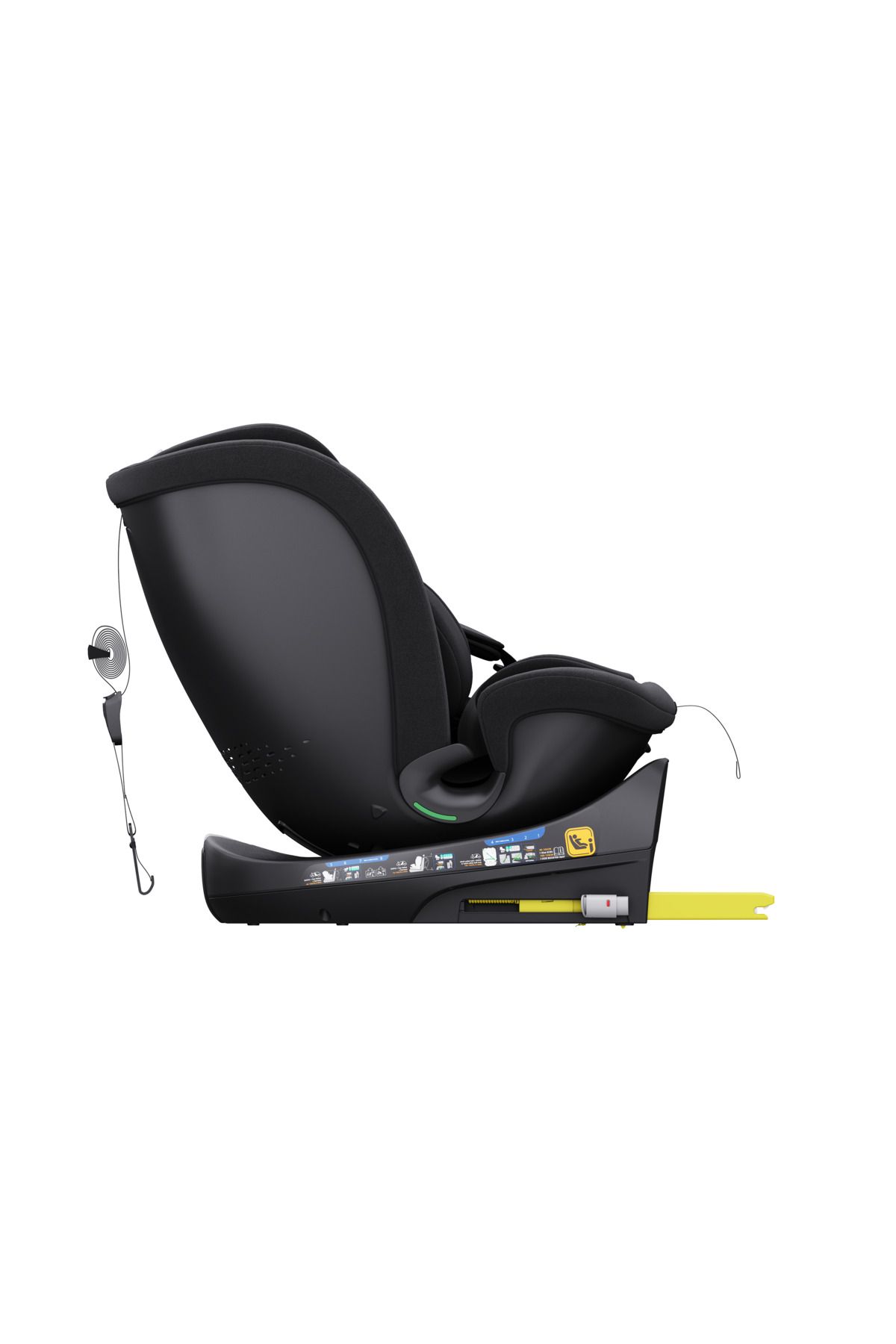BUF BOOF-Scaun Auto B-Joy DELUXE BUF BOOF iSIZE Black cu Isofix pozitie somn 155 grade rotativ 360 grade 4