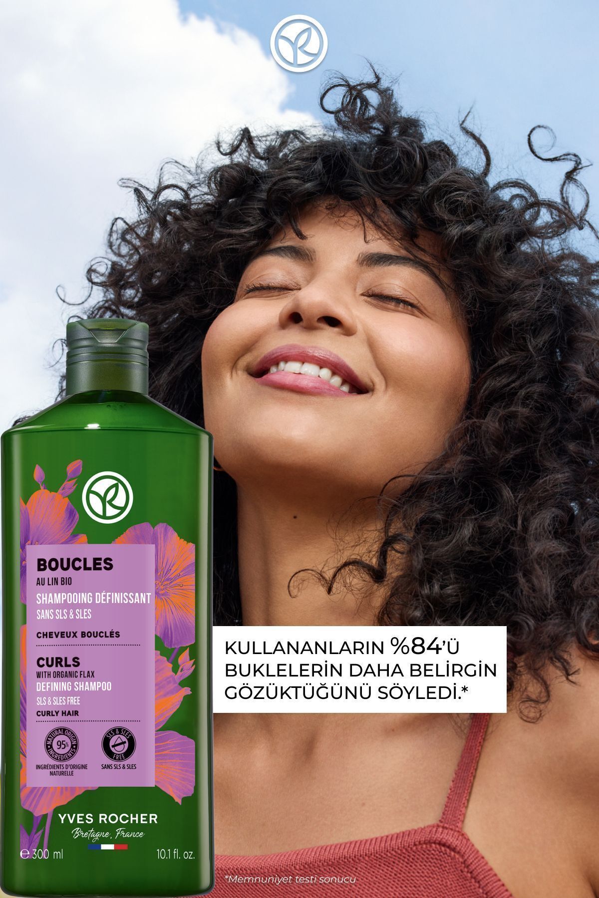Yves Rocher-300 ml Vegan Curl Lightening Shampoo - for Curly and Wavy Hair 4