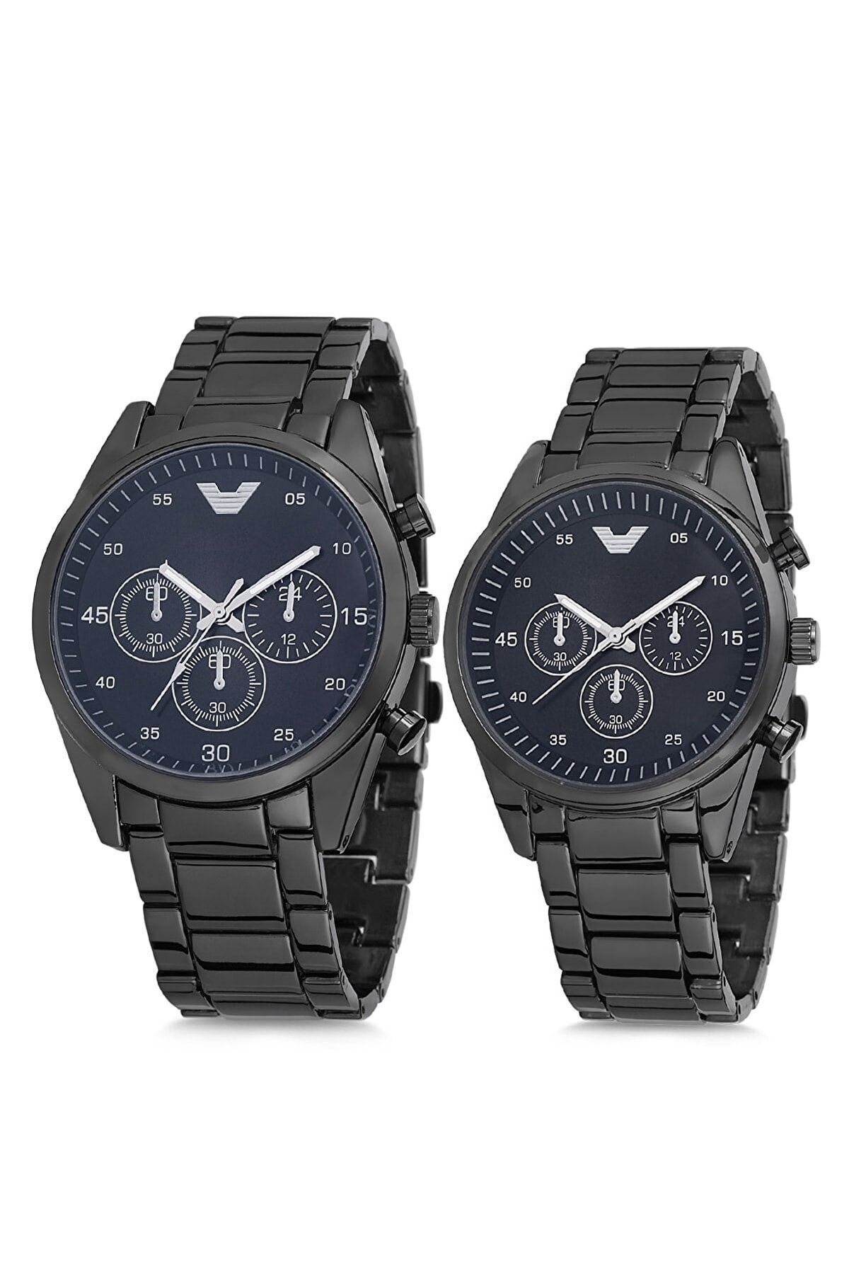 Special Boxed 2 Pieces Metal Silver Lover Wristwatches Gift for Couples Birthday Anniversary Gift