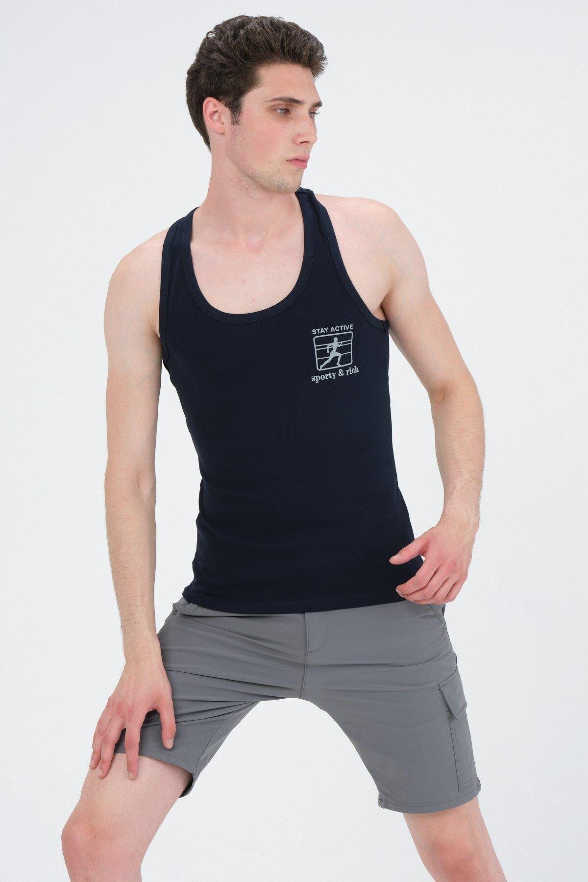 Rich-Men's Swimmer Cut Sports Tank Running Athlete Tank Top 5