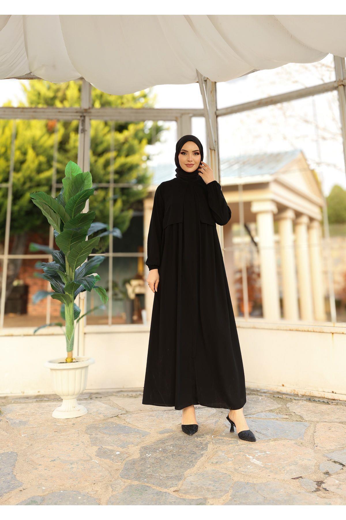 MODA Hac Ve Umrelik Cepkenli Medine Ipeği Ferace