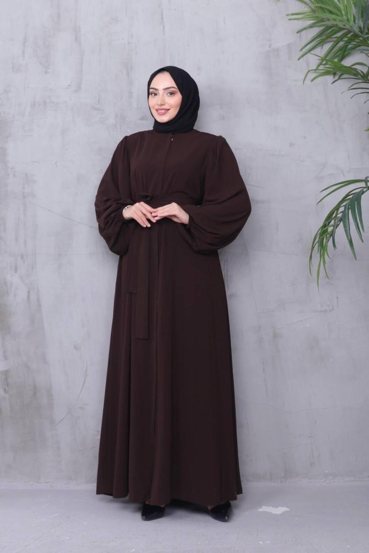 BALLOON SLEEVE MEDINA SILK SUMMER ABAYA