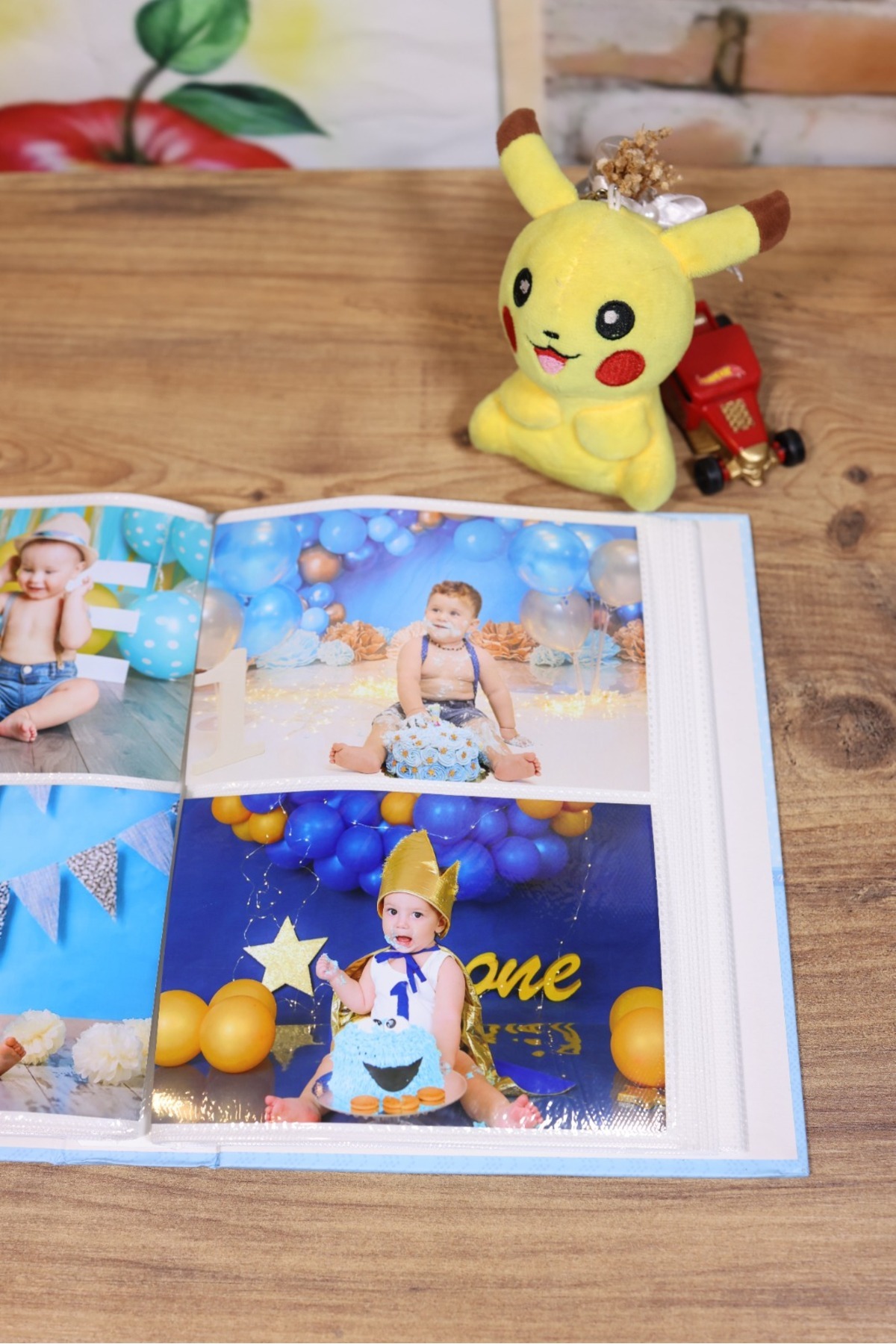 NRCN 10x15cm 200’lük Pencereli Bebek Fotoğraf Albümü Mavi fotoğrafı 4 (önizleme)