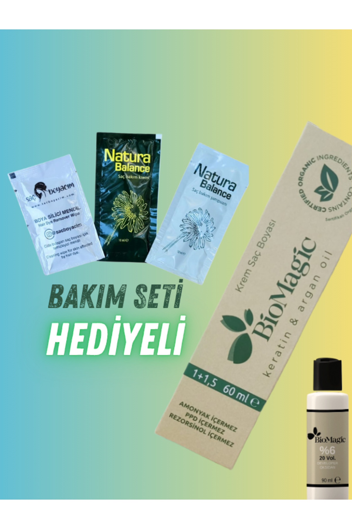 BioMagic Bio Magic Amonyaksız Saç Boyası 5.11 Yoğun Küllü Açık Kahve ...