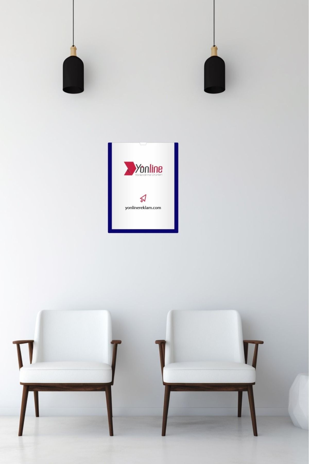Yönline-Set de 10 cadru pentru certificate A4 bleumarin, suport autoadeziv 24x31 cm, set practic pentru întreprinderi în vrac 3