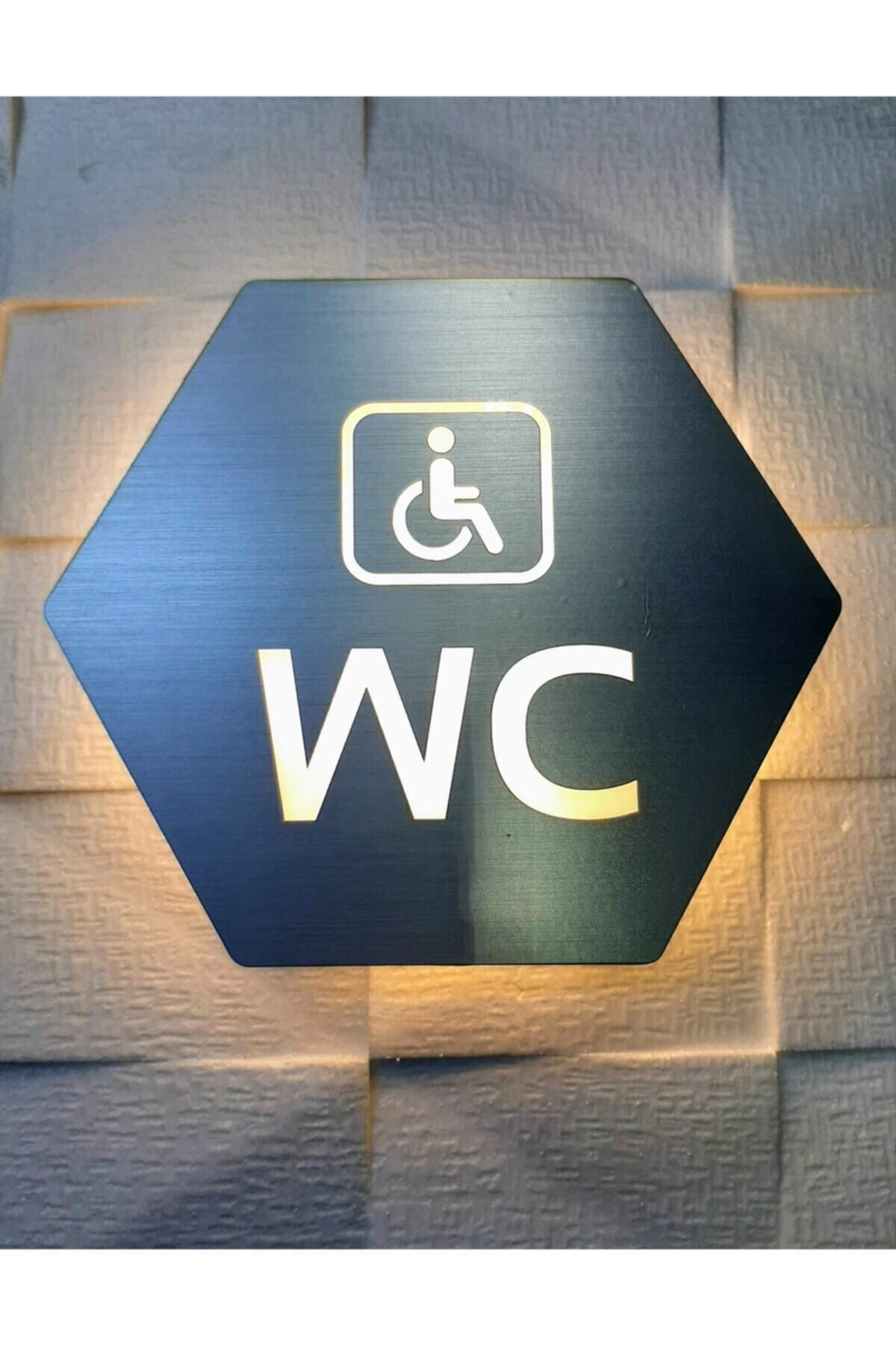 Yönline-Honeycomb Series Illuminated Wc Direction Sign 1