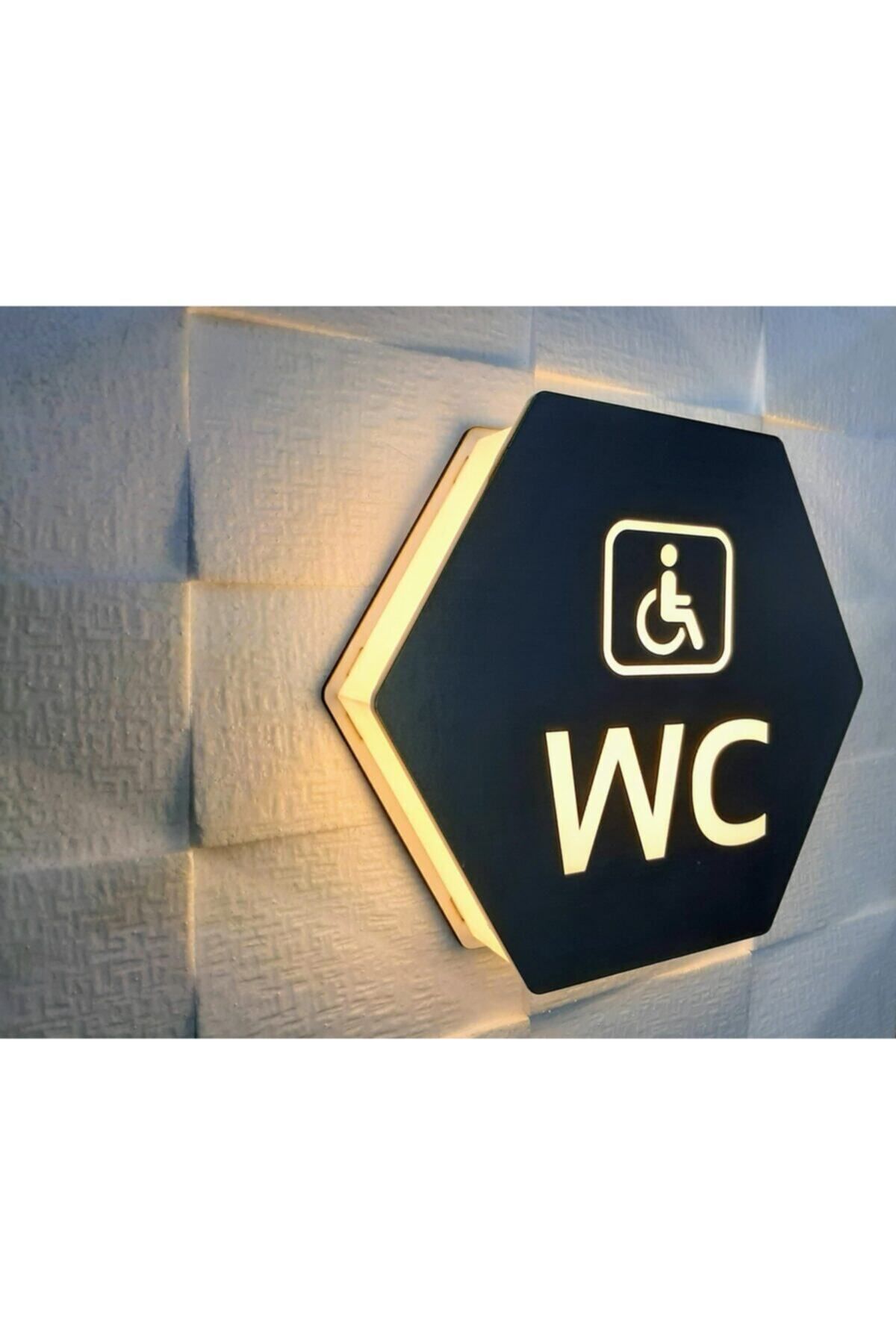 Yönline-Honeycomb Series Illuminated Wc Direction Sign 4
