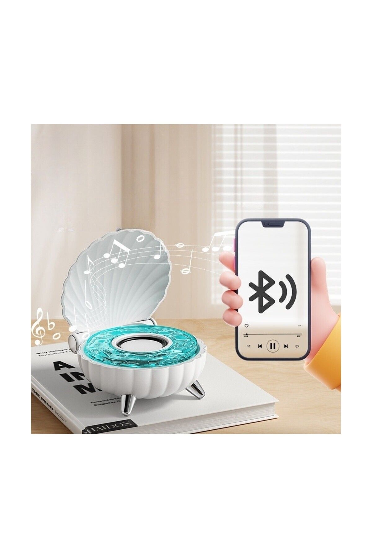 Renkli Kabuk Mini Bluetooth Hoparlör Taşınabilir Ses Sistemi