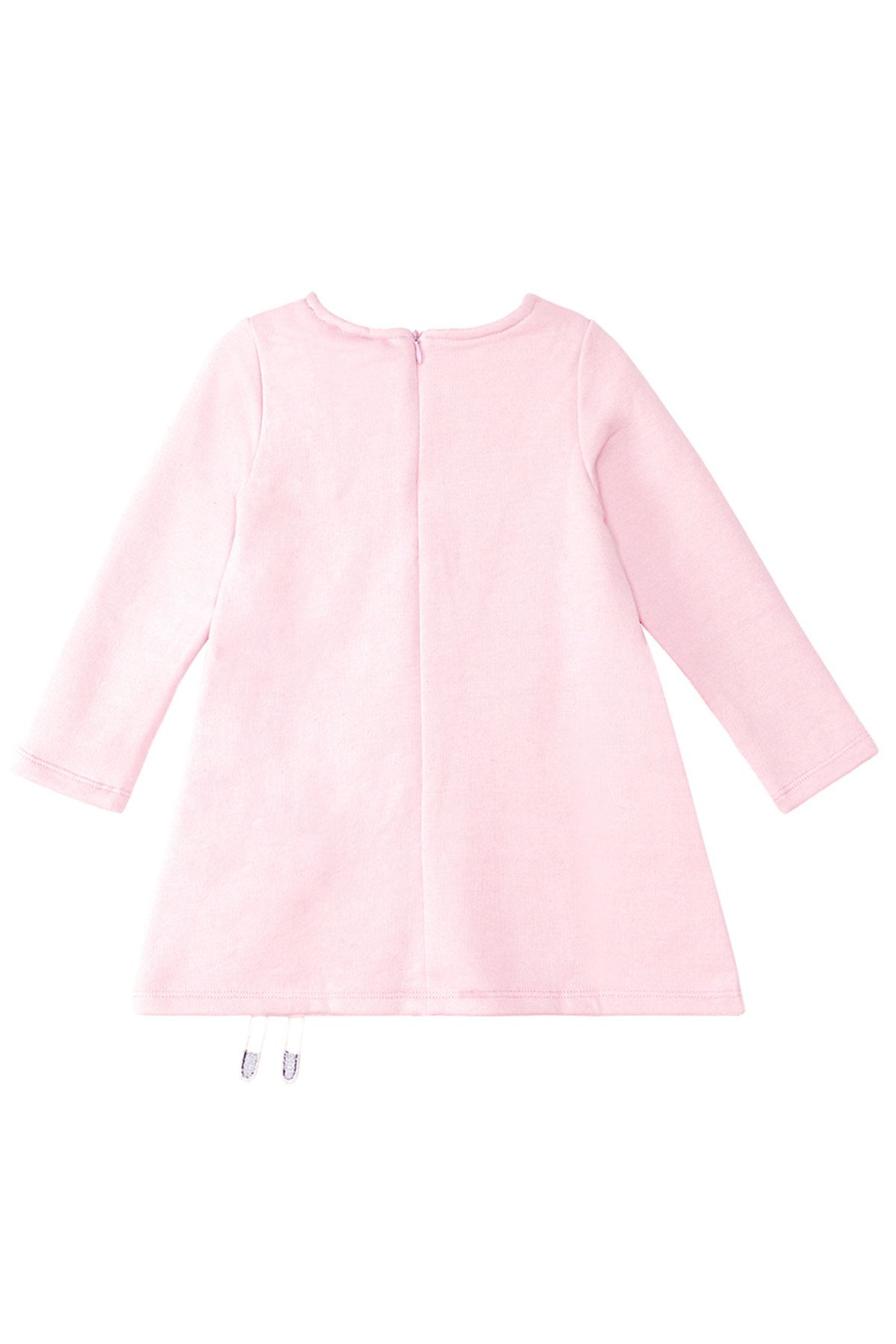 Denokids-Girl - Pink Naughty Cat Print Zimné šaty s dlhým rukávom 4