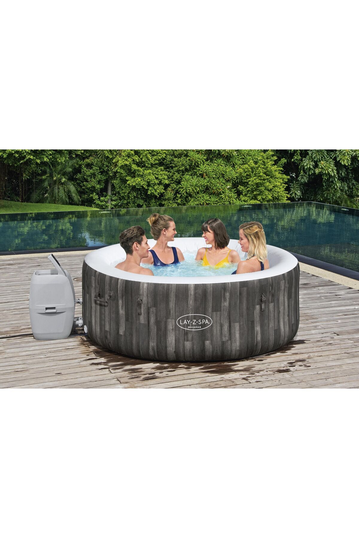 BESTWAY Lay-z-spa® 60005 Bahamas Airjet™ Şişme Spa Havuzu, 2-4 Kişilik