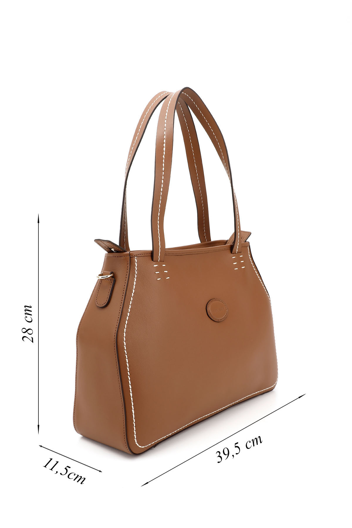 GÖNDERİ(R)-Women / Girls Tan Genuine Leather Hand and Shoulder Bag 2