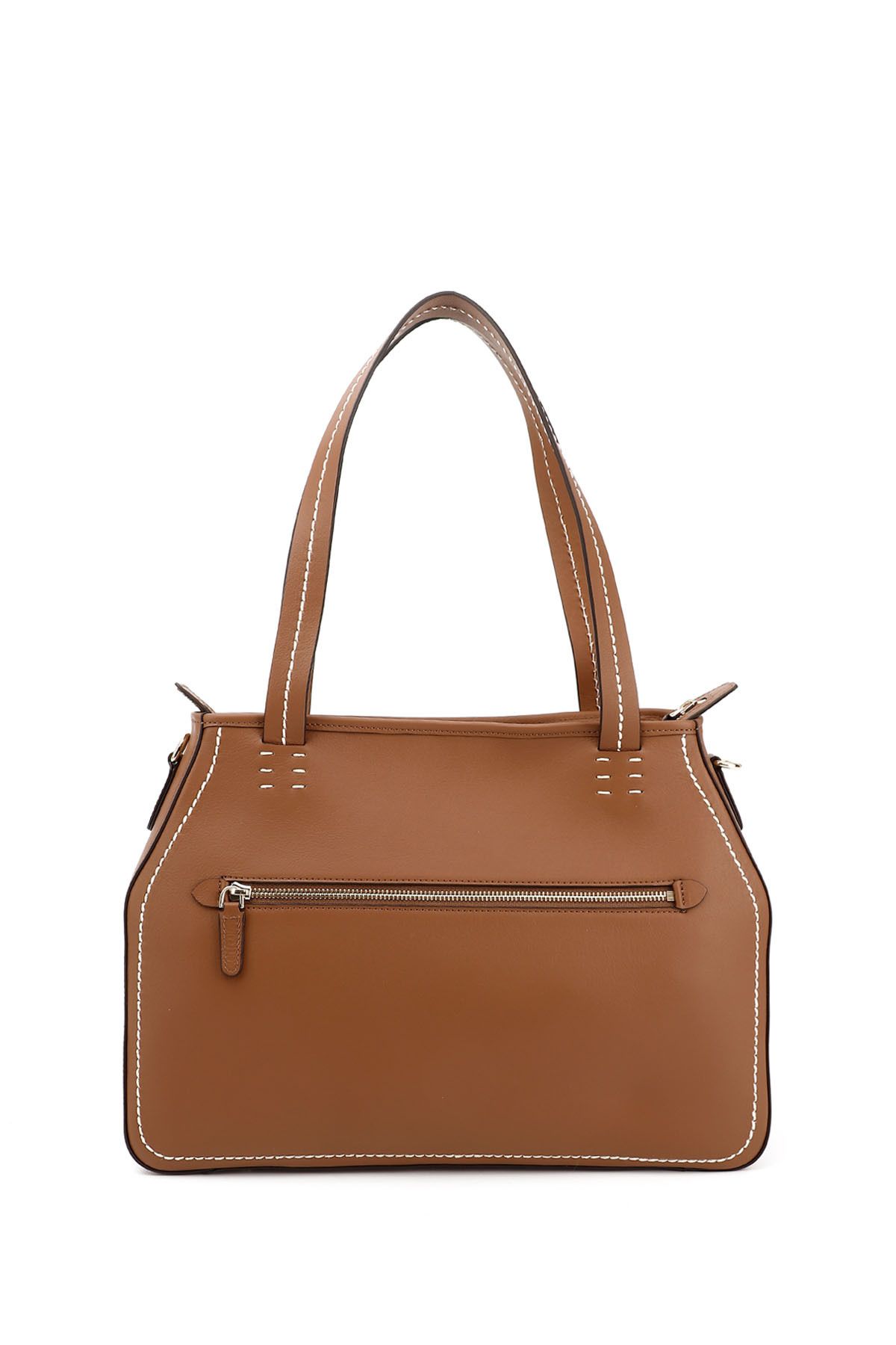GÖNDERİ(R)-Women / Girls Tan Genuine Leather Hand and Shoulder Bag 4