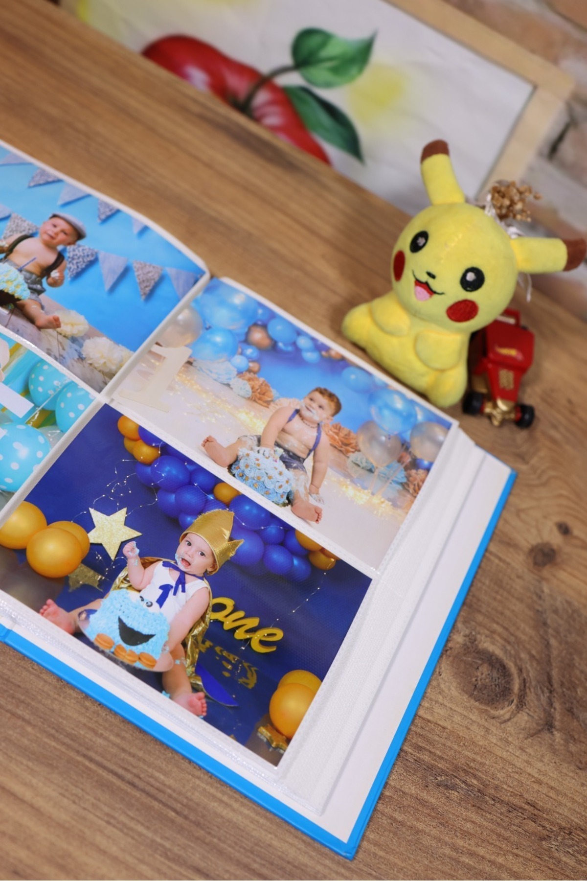 NRCN 10x15cm 200’lük Pencereli Bebek Fotoğraf Albümü Mavi fotoğrafı 4 (önizleme)