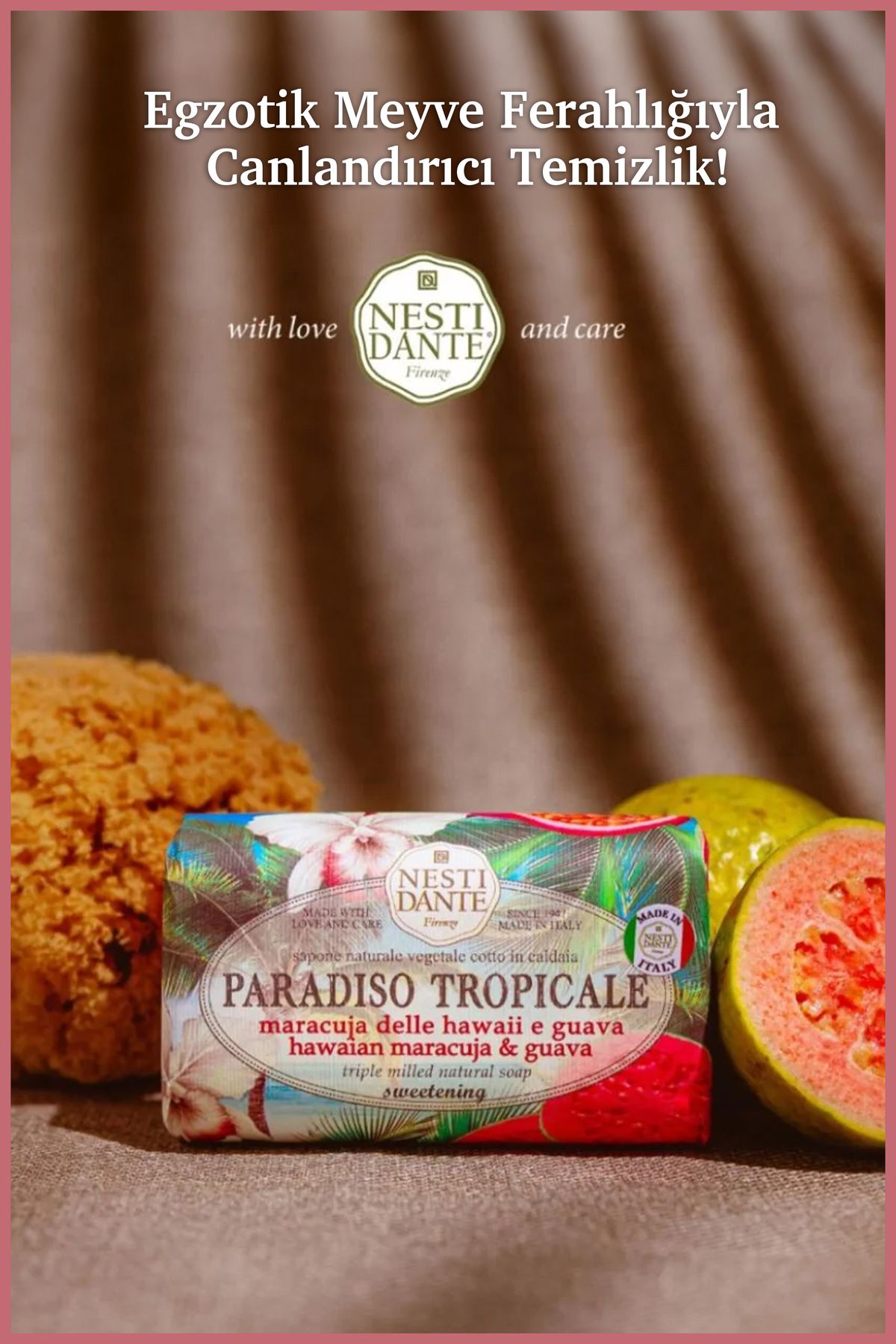 Nesti Dante-Paradiso Tropicale Hawaiian Maracuja&Guava Solid Soap 250 Gr |   Humidifier |   Guava Fruit 5