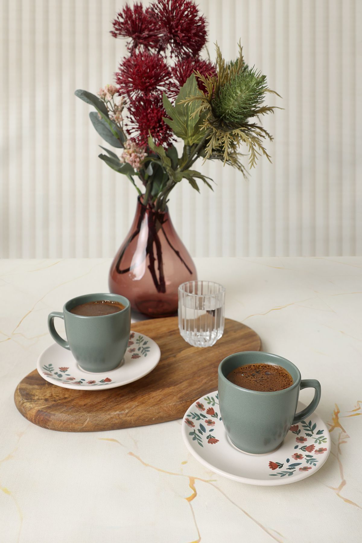 Keramika-Set de cafea Çiçek Magic 4 piese pentru 2 persoane 22621 4