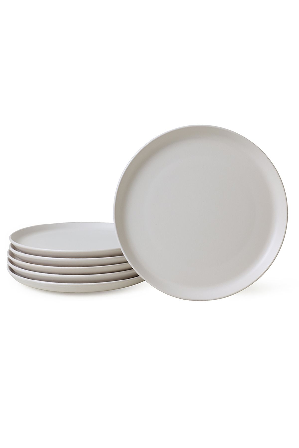 Keramika-Matte White Hitit Serving Plate 25 cm 6 Pieces 022 6
