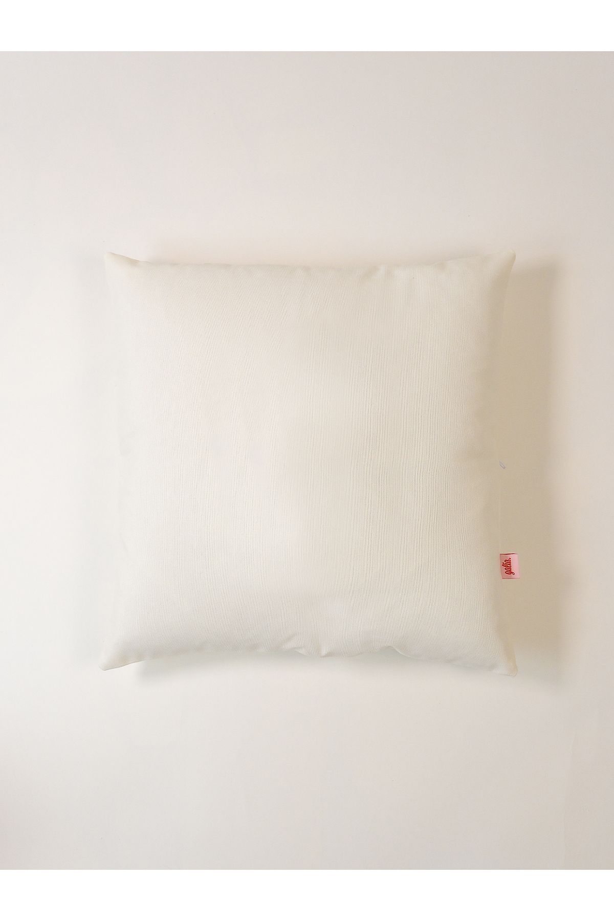 Galia Tasarım-Soft Touch Plain Ecru Pillow Case 45X45 cm Bottom Zipper 1