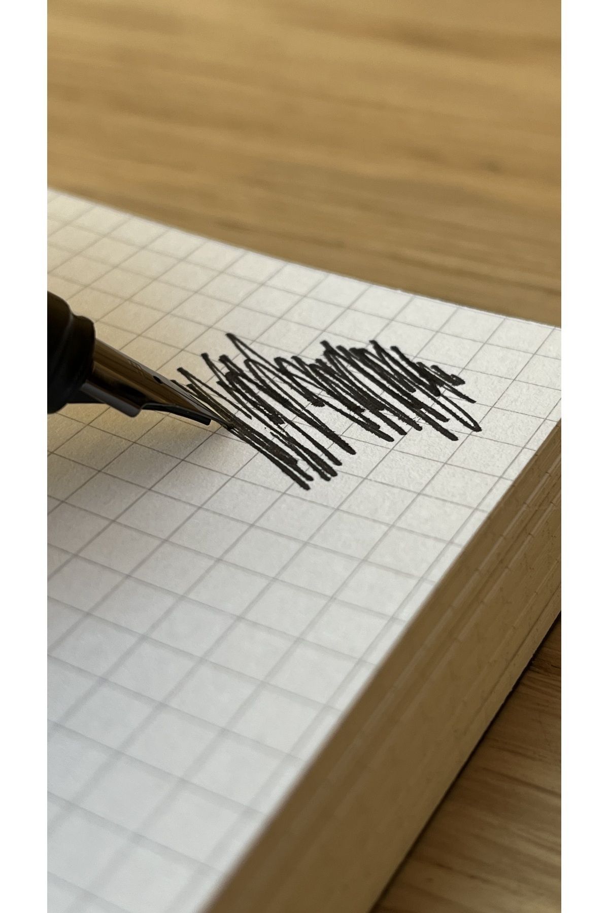 Fark Tanıtım-Special Design Black Covered A5 Enzo Checkered Notebook - 180 Degree Openable, 100% Handcrafted 7