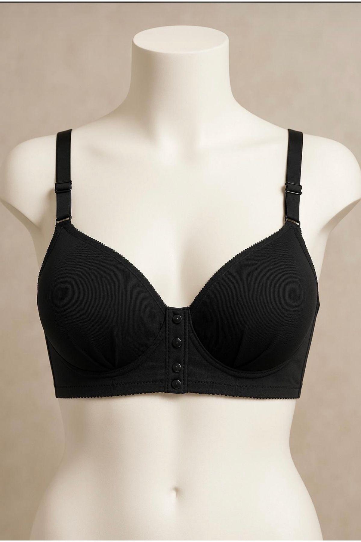 SATTENS-Front Button Hollow Unbuttressed Plus Size Bra Soft Comfortable Mold Gathering Bra 6