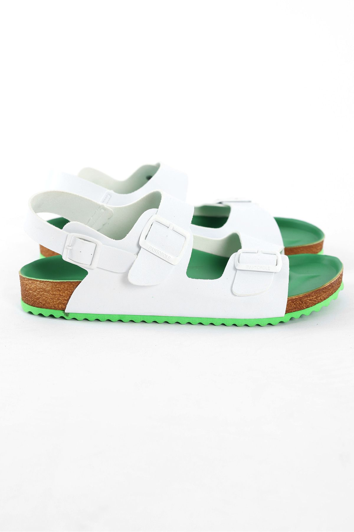 COMFORT OF PANTOFOLE-Πόρπη Λευκά Unisex Σανδάλια Παντόφλες 3