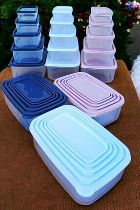 SWENCRAFT Saklama Kabı 15 Adet Erzak Saklama Kutusu Dipfrize Ve Mikrodalgaya ...