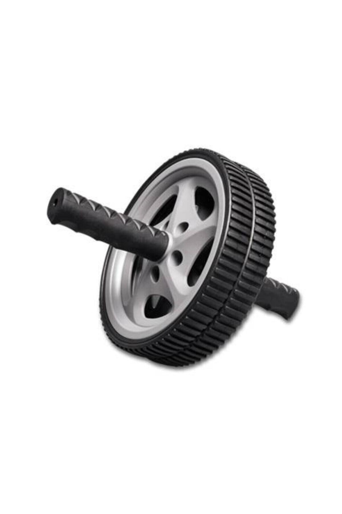 Saatistan Tekerli Egzersiz Aleti, Karın ve Göbek Tonlama, Siyah Renk