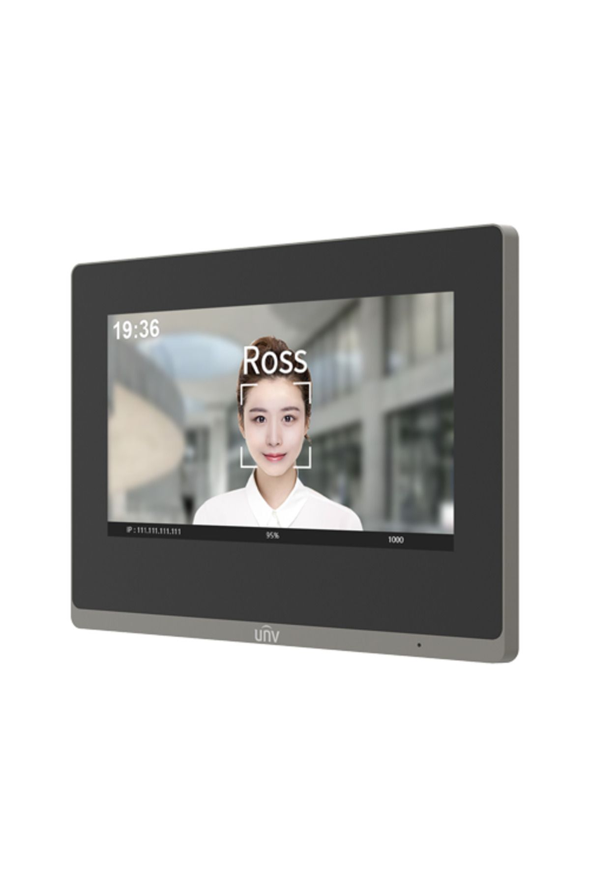Uniview-TCP/IP video intercom monitor, LCD TFT Touch Screen 7 inch, PoE, WiFi - UNV OEI-372S-H-W 3